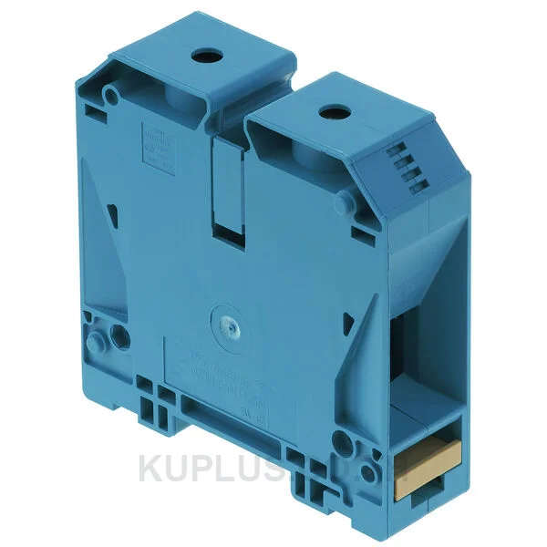 Feed-through terminal block, Screw connection, blue, 120 mm², 269 A, 1000 V, Number of connections: 2