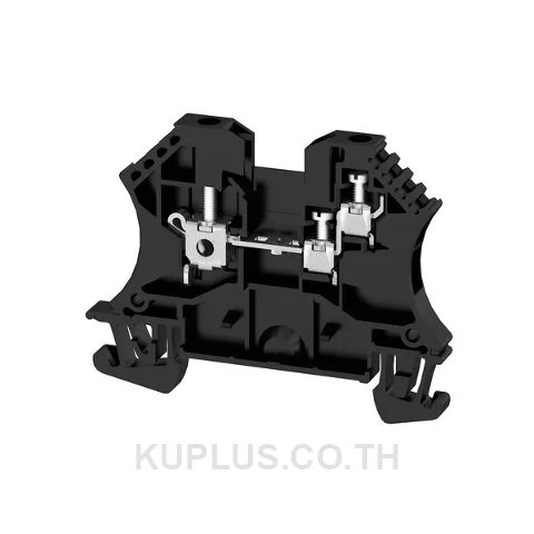 เทอร์มินัลบล็อกแบบฟีดทรู WDU 2.5/1.5/ZR SW ต่อแบบสกรู สีดำ 2.5 mm² 24A 800V 1 ช่องต่อ