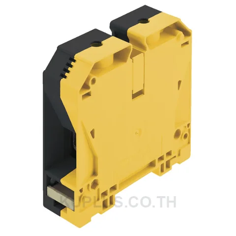เทอร์มินัลบล็อกแบบฟีดทรู WDU 95N/120N GE/SW ต่อแบบสกรู สีดำ/เหลือง 120 mm² 269A 1000V 2 ช่องต่อ