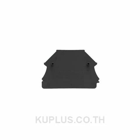 แผ่นปิดท้ายเทอร์มินัล WAP WDU2.5N/4N SW สีดำ สูง 44 mm กว้าง 1.5 mm วัสดุ Wemid กันไฟ V-0 ไม่ใช่แบบสแนปออน