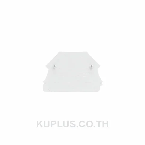 แผ่นปิดท้ายเทอร์มินัล WAP WDU2.5N/4N WS สีขาว สูง 44 mm กว้าง 1.5 mm วัสดุ Wemid กันไฟ V-0 ไม่ใช่แบบสแนปออน