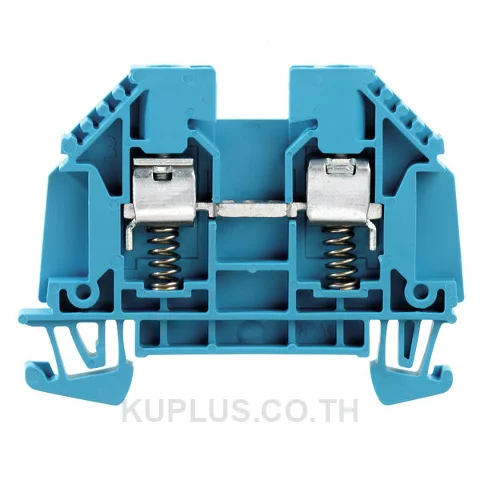 เทอร์มินัลบล็อกแบบฟีดทรู WDU 4 SL BL ต่อแบบสกรู สีน้ำเงิน 4 mm² 32A 690V 2 ช่องต่อ