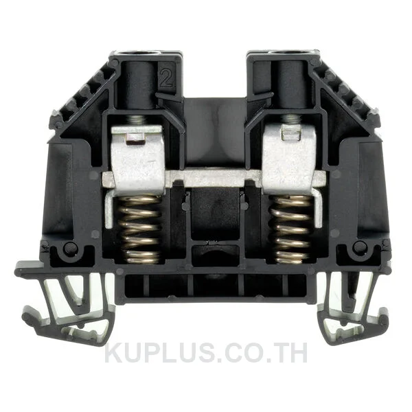 เทอร์มินัลบล็อกแบบฟีดทรู WDU 10 SL SW ต่อแบบสกรู สีดำ 10 mm² 57A 630V 2 ช่องต่อ