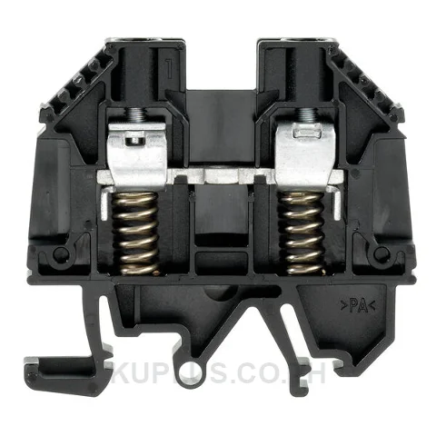 เทอร์มินัลบล็อกแบบฟีดทรู WDU 6 SL/EN SW ต่อแบบสกรู สีดำ 6 mm² 41A 690V 2 ช่องต่อ