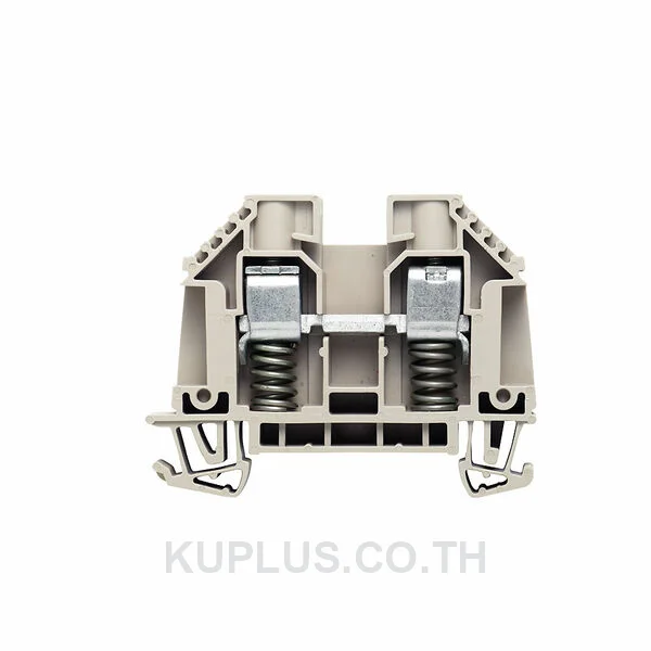 เทอร์มินัลบล็อกแบบฟีดทรู WDU 10 SL ต่อแบบสกรู สีเบจเข้ม 10 mm² 57A 630V 2 ช่องต่อ