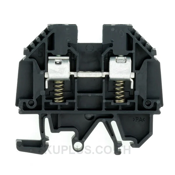 เทอร์มินัลบล็อกแบบฟีดทรู WDU 4 SL/EN SW ต่อแบบสกรู สีดำ 4 mm² 32A 690V 2 ช่องต่อ