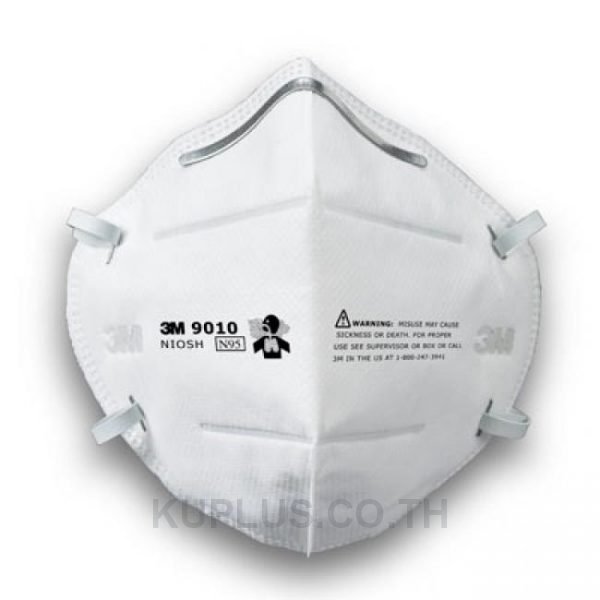 3M รุ่น 9010 หน้ากากป้องกันฝุ่นละอองมาตรฐาน N95 รุ่น 9010 3M Particulate Respirator, 9010 , N95