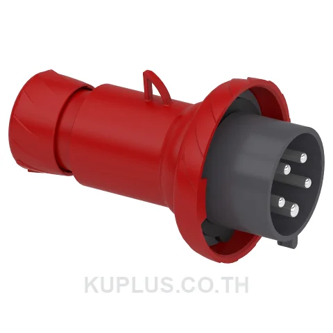 PKE32M735, ปลั๊กอุตสาหกรรมแบบกลางทาง (Mobile plug) Schneider Electric Mureva PK 32A 3P+N+E 400V IP67 ต่อสายแบบขันสกรู