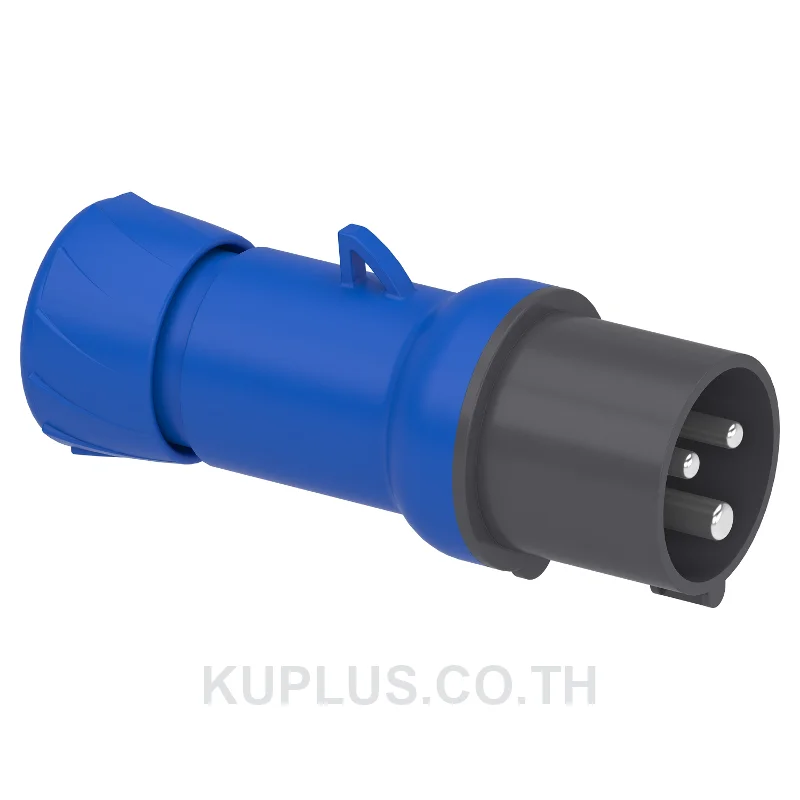 PKE16M423, ปลั๊กอุตสาหกรรมแบบกลางทาง (Mobile plug) Schneider Electric Mureva PK 16A 2P+E 220V IP44 ต่อสายแบบขันสกรู