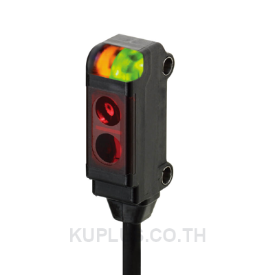 Photoelectric sensor, convergent-reflective, miniature, side view, 5-30mm, D-on, PNP, 2m cable