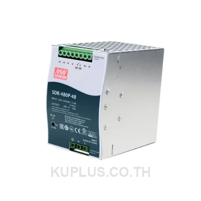 พาวเวอร์ซัพพลายเกาะราง (ติดรางปีกนก DIN) Mean Well SDR-480-48 480 W เอาต์พุต 48 V 10 A