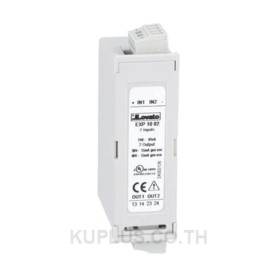 Expansion module EXP series for flush-mount products, 2 digital inputs and 2 static outputs, opto-isolated