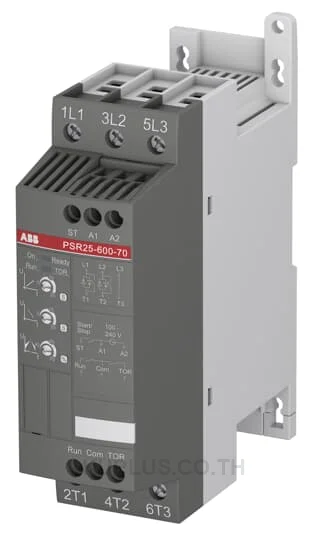 PSR25-600-70, ซอฟต์สตาร์ทเตอร์ ABB PSR Series 25 A 11 kW (400 V) 208...600 V AC