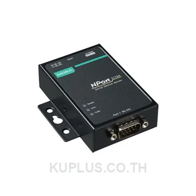 เซอร์เวอร์แปลงพอร์ตซีเรียลเป็นอีเทอร์เน็ต (Serial Device Server) MOXA NPort 5110A 1 พอร์ต RS-232 อุณหภูมิ 0 ถึง 60 °C