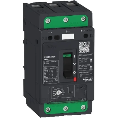 Motor circuit breaker, TeSys GV4, 3P, 80 A, Icu 50 kA, magnetic, EverLink terminals