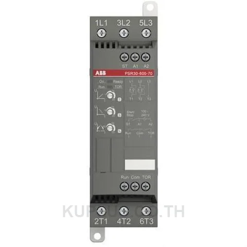 PSR30-600-70, ซอฟต์สตาร์ทเตอร์ ABB PSR Series 30 A 15 kW (400 V) 208...600 V AC