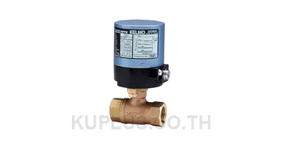 บอลวาล์วทองเหลือง หัวขับวาล์วไฟฟ้า รุ่น EA200-TE | KITZ  ขนาด 2"