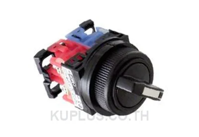 AR30PR-211B, ซีเล็คเตอร์สวิตช์ (Selector Switch) Fuji Electric AR30 ขนาด 30 มม. 2 ตำแหน่ง สีดำ