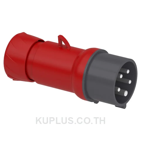 PKE16M435, ปลั๊กอุตสาหกรรมแบบกลางทาง (Mobile plug) Schneider Electric Mureva PK 16A 3P+N+E 400V IP44 ต่อสายแบบขันสกรู