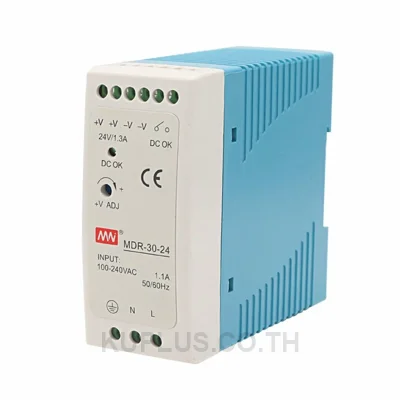 พาวเวอร์ซัพพลายเกาะราง (ติดรางปีกนก DIN) Mean Well MDR-30-24 เอาต์พุต 24 V 1.5 A