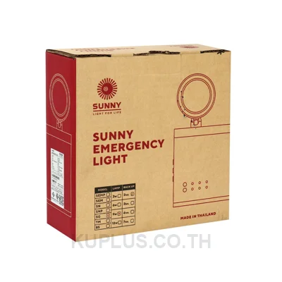SUNNY โคมไฟฉุกเฉินพร้อมรีโมท แสงขาว กำลังไฟ 9 วัตต์ สำรองไฟนาน 4 ชั่วโมง อายุการใช้งาน 50,000 ชั่วโมง  รุ่น SG209CD4