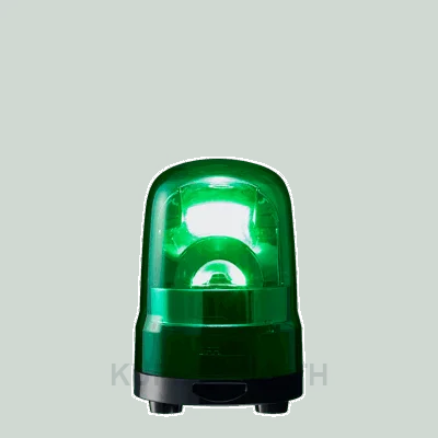 SKH-M1TB-G ไฟสัญญานเตือน ไฟหมุน ไฟไซเรน สีเขียว Ø100mm 12-24VDC Buzzer มีเสียง - Patlite - Rotating Beacon 
