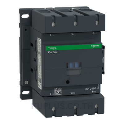 LC1D150M7, Contactor, TeSys Deca, 3P(3NO), AC-3/AC-3e, <=440V, 150A, 220V AC 50/60Hz coil, screw clamp terminals