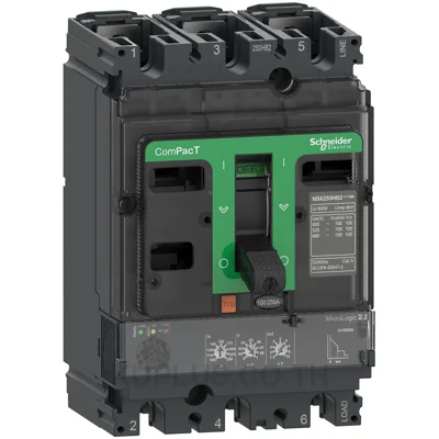 เซอร์กิตเบรกเกอร์, ComPacT NSX250H, 70kA/415VAC, 3 โพล, ทริปยูนิต Micrologic 2.2 250A