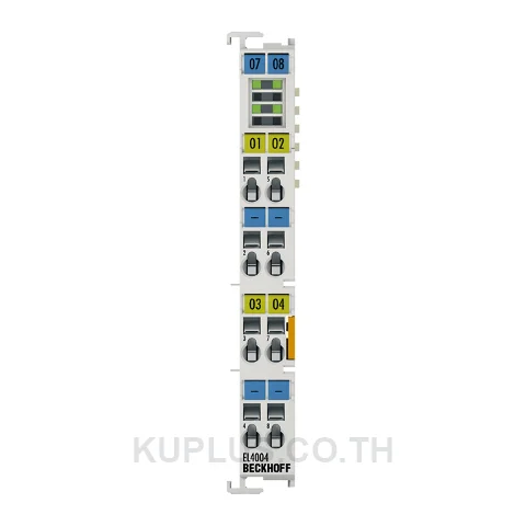 EL4004, อีเทอร์แคทเทอร์มินอล แอนะล็อกเอาต์พุต 4 ช่อง แรงดัน 0…10 V ความละเอียด 12 บิต Beckhoff