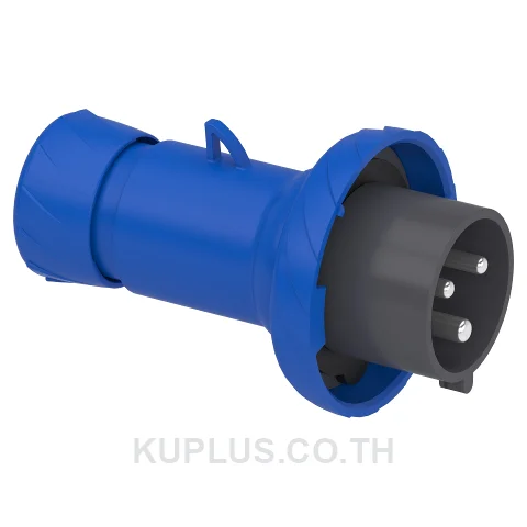PKE32M723, ปลั๊กอุตสาหกรรมแบบกลางทาง (Mobile plug) Schneider Electric Mureva PK 32A 2P+E 220V IP67 ต่อสายแบบขันสกรู