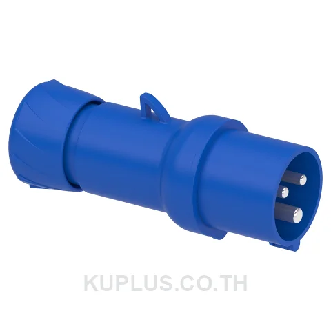 PKX16M423, ปลั๊กอุตสาหกรรมแบบกลางทาง (Mobile plug) Schneider Electric Mureva PK 16A 2P+E 220V IP44 ต่อสายแบบรวดเร็ว (Fast connection)