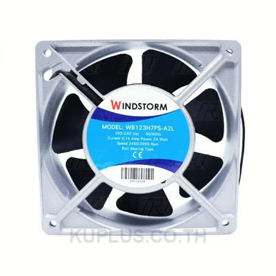 พัดลมระบายความร้อน พัดลมระบายอากาศ พัดลมเหลี่ยม 220V | WB123H7PS-A2L-G WINDSTORM