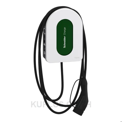 เครื่องชาร์จรถยนต์ไฟฟ้า Schneider Charge EVH5A07N2C5 7.4 kW 1 เฟส 32 A หัว Type 2 สาย 5 เมตร Wi-Fi