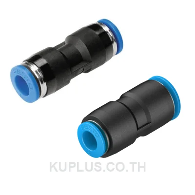 Festo QS-12-10-20, Push-in reducer, tubing OD 12 mm to 10 mm, pack 20 pcs