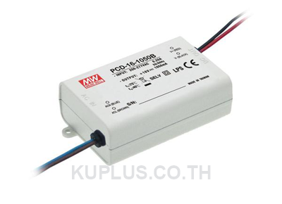 PCD-16-350B, PFC Class 2 LED Driver 16.8W 350mA 24 - 48V IP42