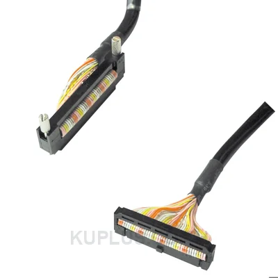 Connection cable; PLC 40-pin I/O connector to 32-point terminal block; 2 m