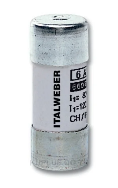 1441100 ฟิวส์เซรามิกทรงกระบอก Italweber ขนาด 22x58 มม. (CH22) gG 125A 400 Vac