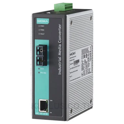MOXA IMC-101-M-SC-T-IEX, Industrial Media Converter, multi mode, SC, -40 to 75°C, IECEx Certification Approval
