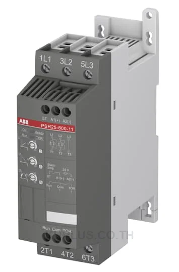 PSR25-600-11, ซอฟต์สตาร์ทเตอร์ ABB PSR Series 25 A 11 kW (400 V) 208...600 V AC
