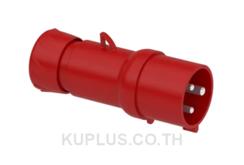 PratiKa wander plug - straight - 32 A - 2P + E - 380...415 V AC - IP44