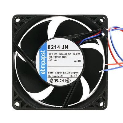 8200J Series Axial Fan, 80 x 80 x 38mm, 132.6m?/h, 11W, 24 V dc