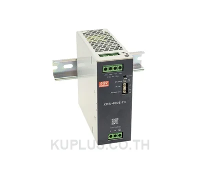 Mean Well XDR-480E-24 480W AC/DC Economical Ultra Slim Industrial DIN Rail Power Supply, 24V Output, Screw Terminal