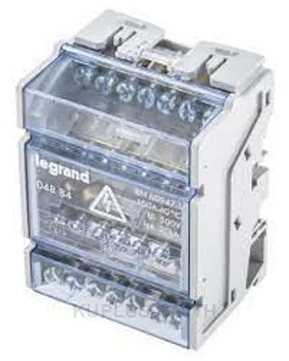 LEGRAND DISTRIBUTION BLOCK 4P 400V 100ADIN RAIL MOUNTABLE