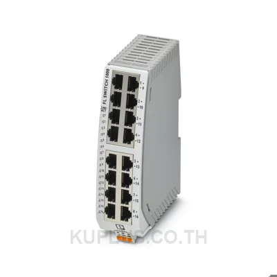 อีเทอร์เน็ตสวิตช์อุตสาหกรรม Phoenix Contact Ethernet Switch, RJ45 Ports 16, 100Mbps, Unmanaged (1085255)