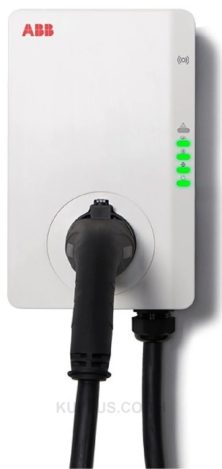 เครื่องชาร์จรถยนต์ไฟฟ้า ABB Terra AC Wallbox TAC-W22-G5-R-0 22 kW 3 เฟส 32 A Type 2 สาย 5 เมตร RFID