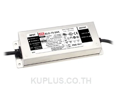 LED Driver (แหล่งจ่ายไฟสำหรับ LED) Mean Well ELG-75-24-3Y 76 W เอาต์พุต 12 - 24 V 3.15 A IP67