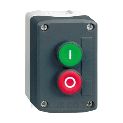 Dark Grey Station, Start & Stop Push Button, Ø22mm, 600V, 1NO + 1NC