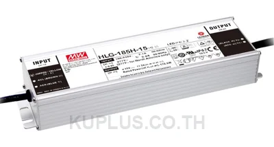 LED Driver (แหล่งจ่ายไฟสำหรับ LED) Mean Well HLG-185H-48A 187 W เอาต์พุต 43 - 53 V 3.9 A IP65