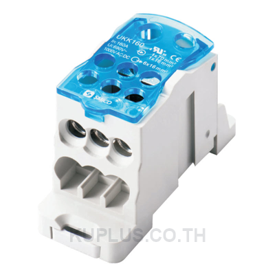 เทอร์มินอล UKK160 Junction Block ข้อต่อสายเมนไฟ เกาะราง DIN Rial สายไฟเมน 10-70 Sq.mm. รุ่น UKK-160