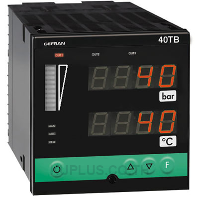 Gefran F001046 1/4 DIN Indicator/Alarm Unit for temperature and pressure inputs, double display